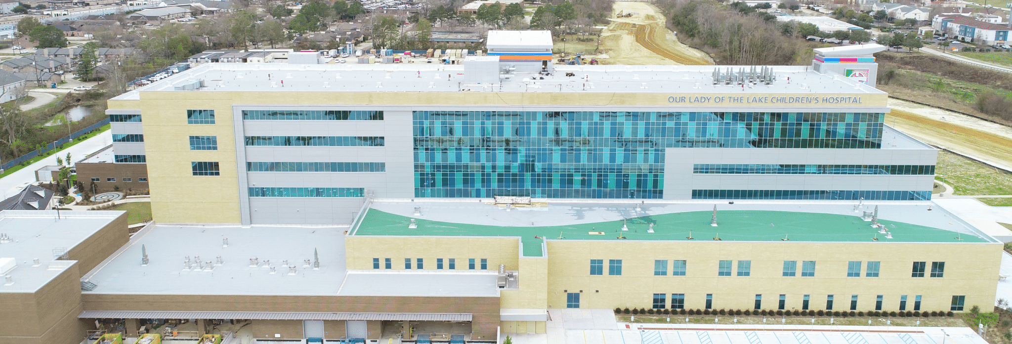 Baton Rouge Children's Hospital commerical roofing project
