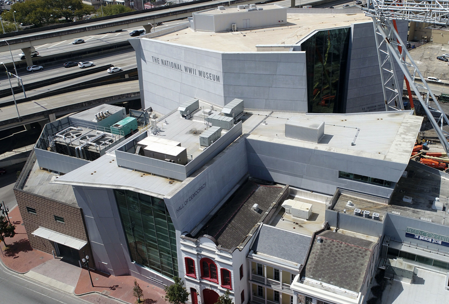 The National WWII Museum commerical roofing project