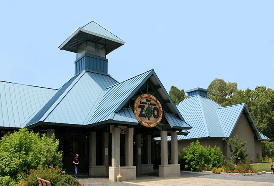 BREC's Baton Rouge Zoo metal roofing project