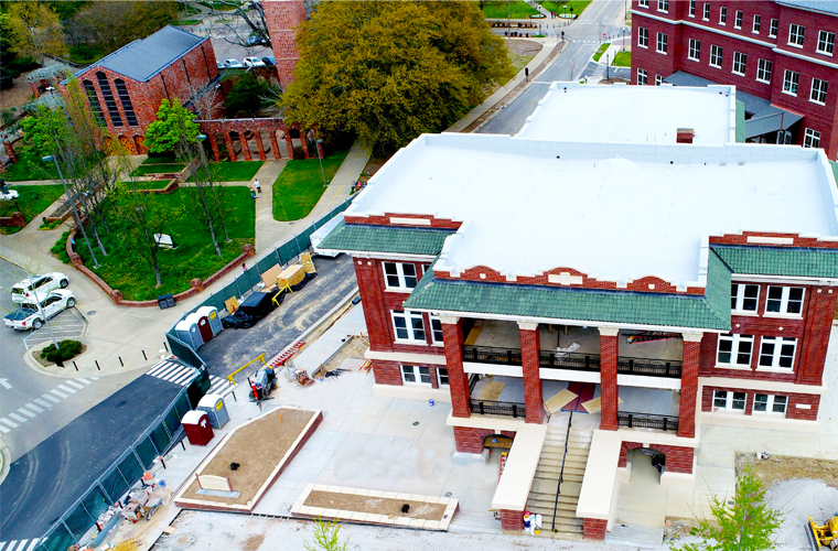 The University of Southern Mississippi commercial roofing project