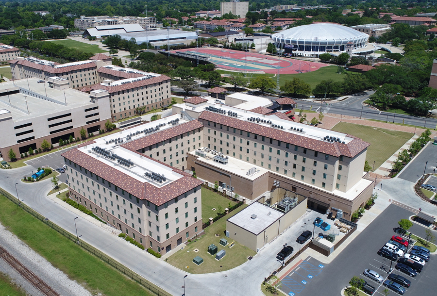 LSU Nicholson Gateway commerical roofing project
