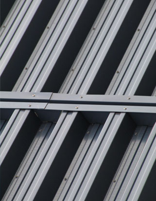 single skin exposed fastener exterior wall panel type