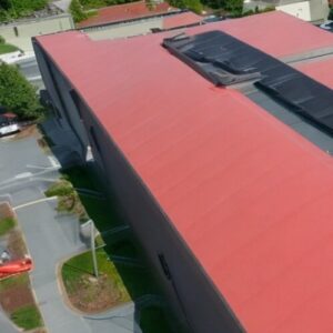 Built-up roof used on a commercial facility