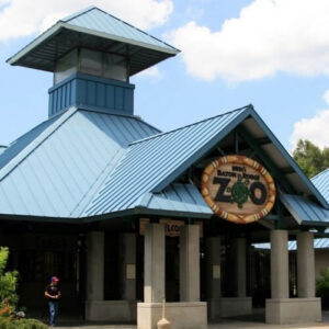 Commercial metal roofing used in Baton Rouge Zoo