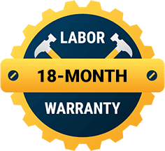 18-month labor warranty badge